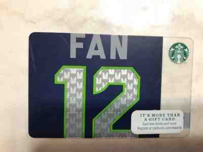 NEW Starbucks SEATTLE SEAHAWKS Fan 12 card, 2014 Limited Edition - Sold on eBay Nov, 2nd 2018 for $1.50
