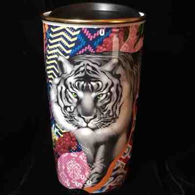 Starbucks Limited Edition Tristan Eaton Sumatra Tiger Ceramic Tumbler 12 oz - Sold on eBay Nov, 1st 2018 for $52.00