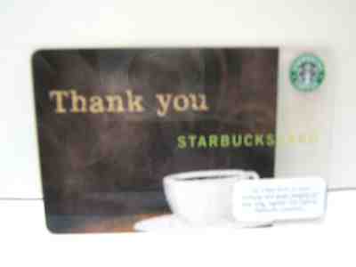 STARBUCKS GIFT CARD: 2009  THANK YOU  LIMITED EDITION COLLECTIBLE - Sold on eBay Oct, 31st 2018 for $3.50
