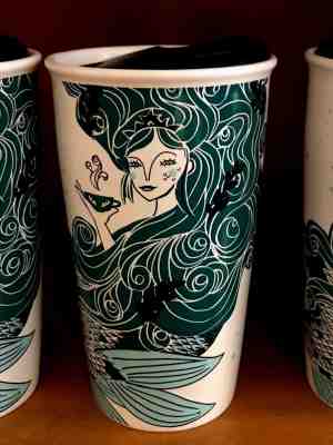 Starbucks 2018 limited edition 12oz Siren Mermaid -Double Wall Ceramic Tumbler - Sold on eBay Oct, 30th 2018 for $46.99