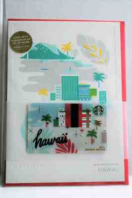 NEW RARE 2016 Starbucks Hawaii CHRISTMAS HOLIDAY City Gift Card LIMITED EDITION  - Sold on eBay Oct, 30th 2018 for $39.95
