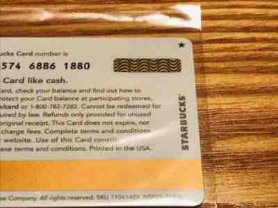 2014 Starbucks Card Rare Greek Island Limited Edition Asterisk Mark Holiday - Sold on eBay Oct, 28th 2018 for $4.99