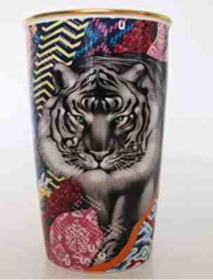 New Starbucks Sumatra Tiger Ceramic Coffee Tumbler Limited Edition Tristan Eaton - Sold on eBay Oct, 26th 2018 for $35.00