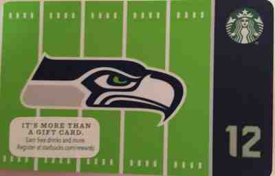 Rare Limited Edition 2016 Starbucks NFL Seattle Seahawks gift card, Never swiped - Sold on eBay Oct, 25th 2018 for $1.81