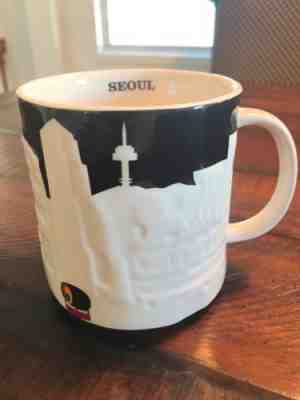 Starbucks 2012 SEOUL Relief Limited Edition Collectors Series Ceramic Mug Cup - Sold on eBay Oct, 25th 2018 for $10.00