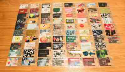 77 Lot Starbucks US 2014 Holiday Limited Edition Gift Cards New Rare Letters - Sold on eBay Oct, 23rd 2018 for $17.50