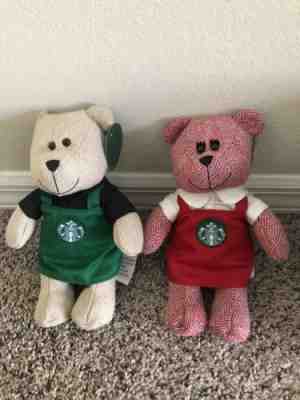 LOT OF 2 STARBUCKS BEARISTA TEDDY BEARS 2016 LIMITED EDITION NEW!!! - Sold on eBay Oct, 23rd 2018 for $12.50