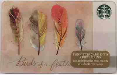 STARBUCKS 2015 Limited Edition Holiday Gift Card "Birds of a feather" - Sold on eBay Oct, 23rd 2018 for $1.25