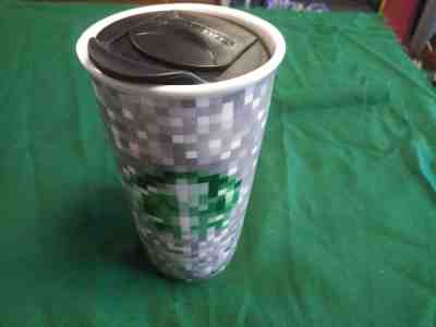 Starbucks Ceramic Travel Mug Rodarte Pixel 2012 12oz Black Lid. Limited Edition - Sold on eBay Oct, 21st 2018 for $7.99