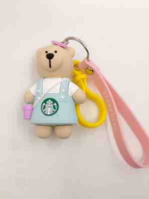 New  Starbucks Limited Edition Bear Key Chain - Light Blue Bears - Sold on eBay Oct, 21st 2018 for $12.99