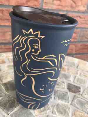 Starbucks Blue Gold Mermaid Anniversary 2017 Mug Cup Siren Limited Edition Cup - Sold on eBay Oct, 19th 2018 for $35.00