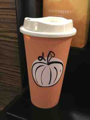 Starbucks MEXICO 2018 SET OF 2 REUSABLE CUPS 16 OZ - PUMPKIN - LIMITED EDITION - Sold on eBay Oct, 19th 2018 for $12.99