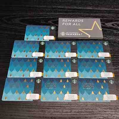 10 x STARBUCKS Thailand 2018 Siren Scales Mermaid Limited Edition + sleeve - Sold on eBay Oct, 18th 2018 for $36.00