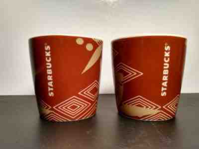 STARBUCKS LIMITED EDITION 2 ETHIOPIA 2013 ESPRESSO 3OZ SHOT GLASSES  - Sold on eBay Oct, 18th 2018 for $6.50
