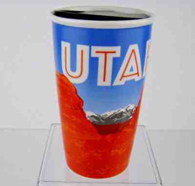 Starbucks Travel Tumbler Utah Arches Limited Edition Ceramic 12 Oz Mug & Lid  - Sold on eBay Oct, 17th 2018 for $39.97