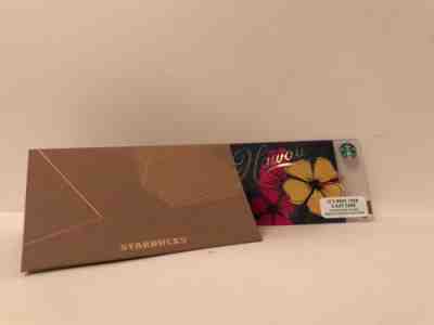 2017 NEW Starbucks Limited Edition Hawaii Gift Card Hibiscus Flower - Sold on eBay Oct, 14th 2018 for $1.49