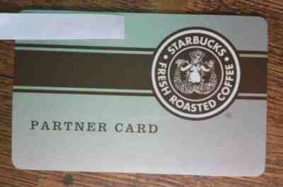 EXTRA RARE Starbucks 2008 LIMITED EDITION Brown PARTNER CARD OLD LOGO Pike Place - Sold on eBay Oct, 14th 2018 for $74.99