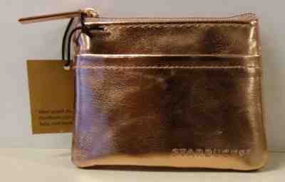 Starbucks 2018 Limited Edition Key Pouch, Card Holder, Coin Purse, Rose Gold - Sold on eBay Oct, 14th 2018 for $10.00