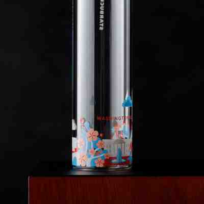 Limited Edition Starbucks You Are Here Washington DC Slim Glass Water Bottle - Sold on eBay Oct, 13th 2018 for $36.99