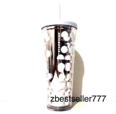 NEW Starbucks 2018 Dizzy Dots Cold Cup Tumbler 24 oz Limited Edition - Sold on eBay Oct, 12th 2018 for $15.90