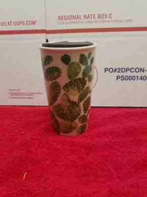 Starbucks Mug Travel Tumbler Arizona Cactus Limited Edition Ceramic 12 Oz - Sold on eBay Oct, 11th 2018 for $34.95