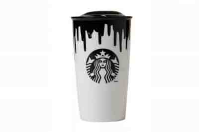 Starbucks Limited Edition Band of Outsiders Mug - Black Drip Coffee Tumbler 12oz - Sold on eBay Oct, 10th 2018 for $22.25