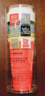 Rare Starbucks 2017 Limited Edition Reusable Cup Collection (6 Cup Set w/ Lids) - Sold on eBay Oct, 10th 2018 for $13.95