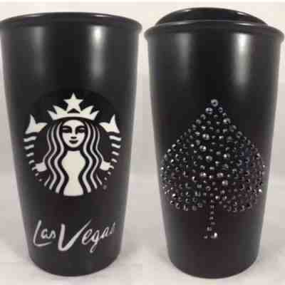 NIB Starbucks Las Vegas Mug Swarovski Crystal Limited Edition  - Sold on eBay Oct, 9th 2018 for $89.00