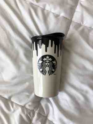 Starbucks Limited Edition Band of Outsiders Black Drip Coffee Mug/Tumbler 12 oz - Sold on eBay Oct, 7th 2018 for $35.00