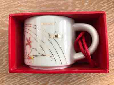 Starbucks 2014 Hawaii You Are Here 2oz Christmas Ornament Limited Edition NWT - Sold on eBay Oct, 6th 2018 for $19.99
