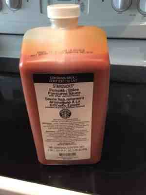 Starbucks Pumpkin Spice Sauce!!!! Limited Edition !!!!! Expires Mid December - Sold on eBay Oct, 6th 2018 for $45.00