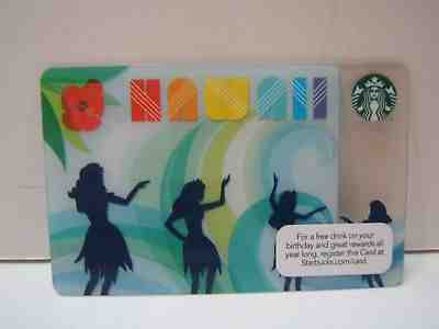 STARBUCKS GIFT CARD: 2012 HAWAII HULA GIRLS  LIMITED EDITION  HTF COLLECTIBLE - Sold on eBay Oct, 4th 2018 for $3.95