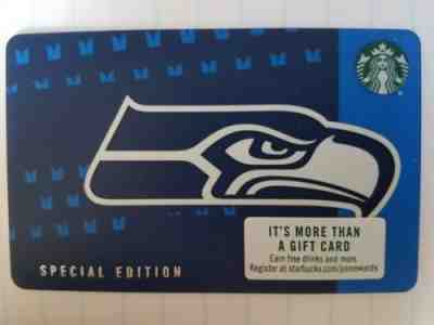 Starbucks Seattle Seahawks Limited Edition 2018 Gift Card   HTF - Sold on eBay Oct, 1st 2018 for $1.95