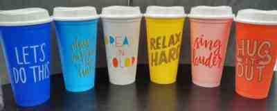 Set of 6 STARBUCKS 2018  REUSABLE SUMMER 16oz CUPS Limited Edition  BPA Free - Sold on eBay Sep, 30th 2018 for $23.99