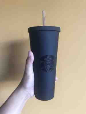 STARBUCKS MATTE BLACK TUMBLER RARE LIMITED EDITION 24oz - Sold on eBay Sep, 29th 2018 for $185.00