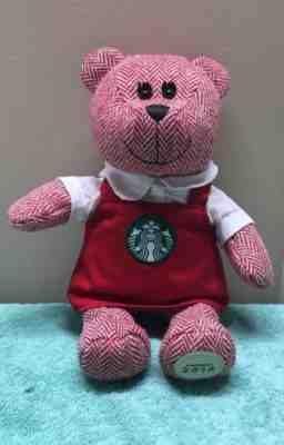 STARBUCKS Limited Edition Red Holiday Apron Bearista Girl Teddy Bear 2016 - RARE - Sold on eBay Sep, 26th 2018 for $3.99