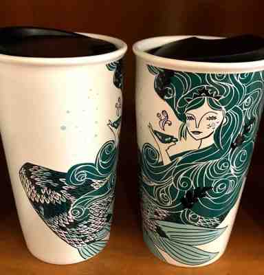 Starbucks 2018 limited edition 12oz Siren Double Wall Mug Mexico - Sold on eBay Sep, 25th 2018 for $44.99