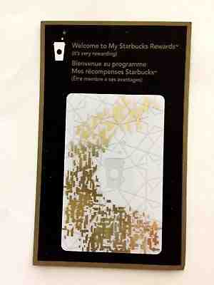 Starbucks Card 2013 WHITE GOLD Card Limited Edition NEW - Sold on eBay Sep, 25th 2018 for $8.99