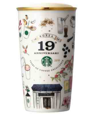 Starbucks Korea 2018 Limited Edition 19 Anniversary DW Double Wall Mug 355ml - Sold on eBay Sep, 25th 2018 for $39.90