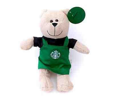 NWT Starbucks 2016 Limited Edition Beige Teddy Bear With Green Apron NEW w/ Tags - Sold on eBay Sep, 25th 2018 for $7.99
