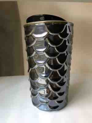 New Starbucks Ceramic Mermaid Traveler Cup Tumbler 10 OZ Scales Limited Edition - Sold on eBay Sep, 24th 2018 for $22.99