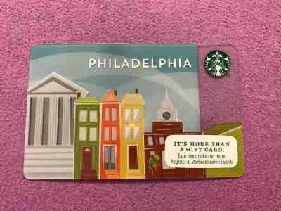 STARBUCKS 2014 ** PHILADELPHIA **REGIONAL LIMITED EDITION GIFT CARD-MINT-RARE - Sold on eBay Sep, 22nd 2018 for $2.50