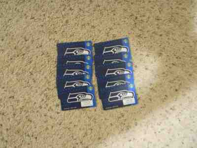 2018 Starbucks SEATTLE SEAHAWKS 10 Limited Edition Cards - New, Never swiped  - Sold on eBay Sep, 20th 2018 for $17.05