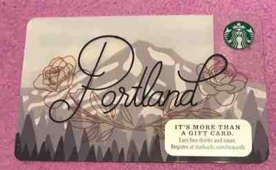 STARBUCKS 2017 PORLAND" MT HOOD" ORGEGON LIMITED EDITION GIFT CARD- MINT - Sold on eBay Sep, 19th 2018 for $2.00