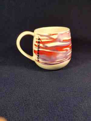 STARBUCKS Demi Watercolor Purple Red Limited Edition 2016 12oz Coffee Mug Cup  - Sold on eBay Sep, 19th 2018 for $10.99