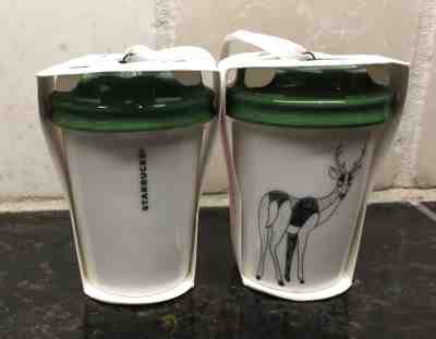 New Starbucks 2017 Holiday To Go Cup Deer Christmas Ornament Limited Edition - Sold on eBay Sep, 18th 2018 for $5.00
