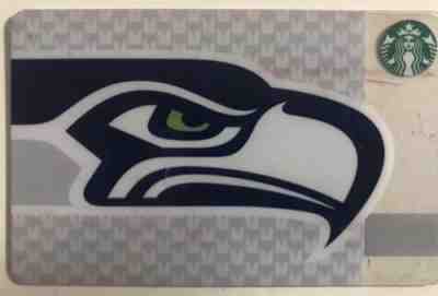 Two Starbucks SEATTLE SEAHAWKS Gift Cards - 2 Limited Edition Cards - Sold on eBay Sep, 18th 2018 for $10.00