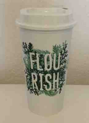 Starbucks Reusable Coffee Cup flourish Tumbler Plastic Limited Edition 16 oz - Sold on eBay Sep, 16th 2018 for $7.99