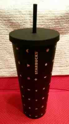 Starbucks Emoji 24oz Black Matte 2017 Limited Edition Cold Cup NWT!!!!  - Sold on eBay Sep, 16th 2018 for $27.00