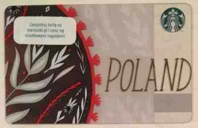 Starbucks 2017 POLAND Card LIMITED EDITION - Sold on eBay Sep, 12th 2018 for $12.00